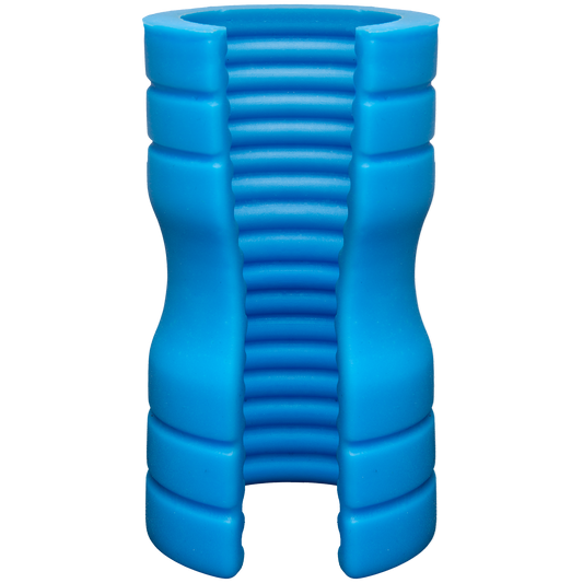 OptiMALE™ - TRUSKYN™ Silicone Stroker Ribbed - Blue