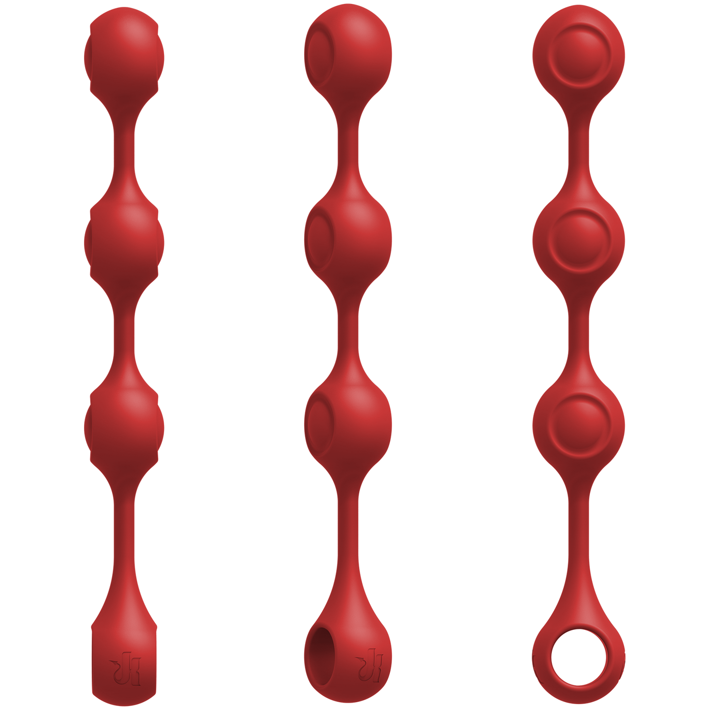 KINK - Anal Essentials Weighted Silicone Anal Balls - Red