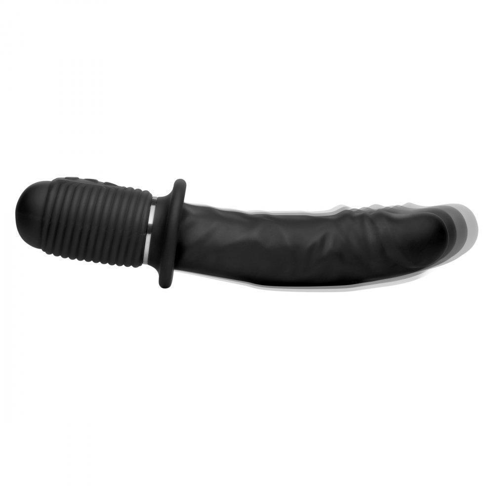 Master Series® Power Pounder Vibrating & Thrusting Silicone Dildo
