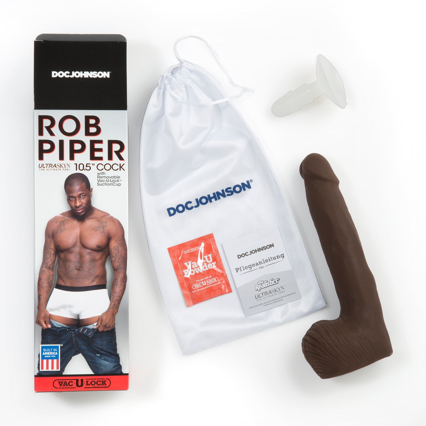 Signature Cocks - Rob Piper ULTRASKYN™ 10.5” Cock with Removable Vac-U-Lock™ Suction Cup