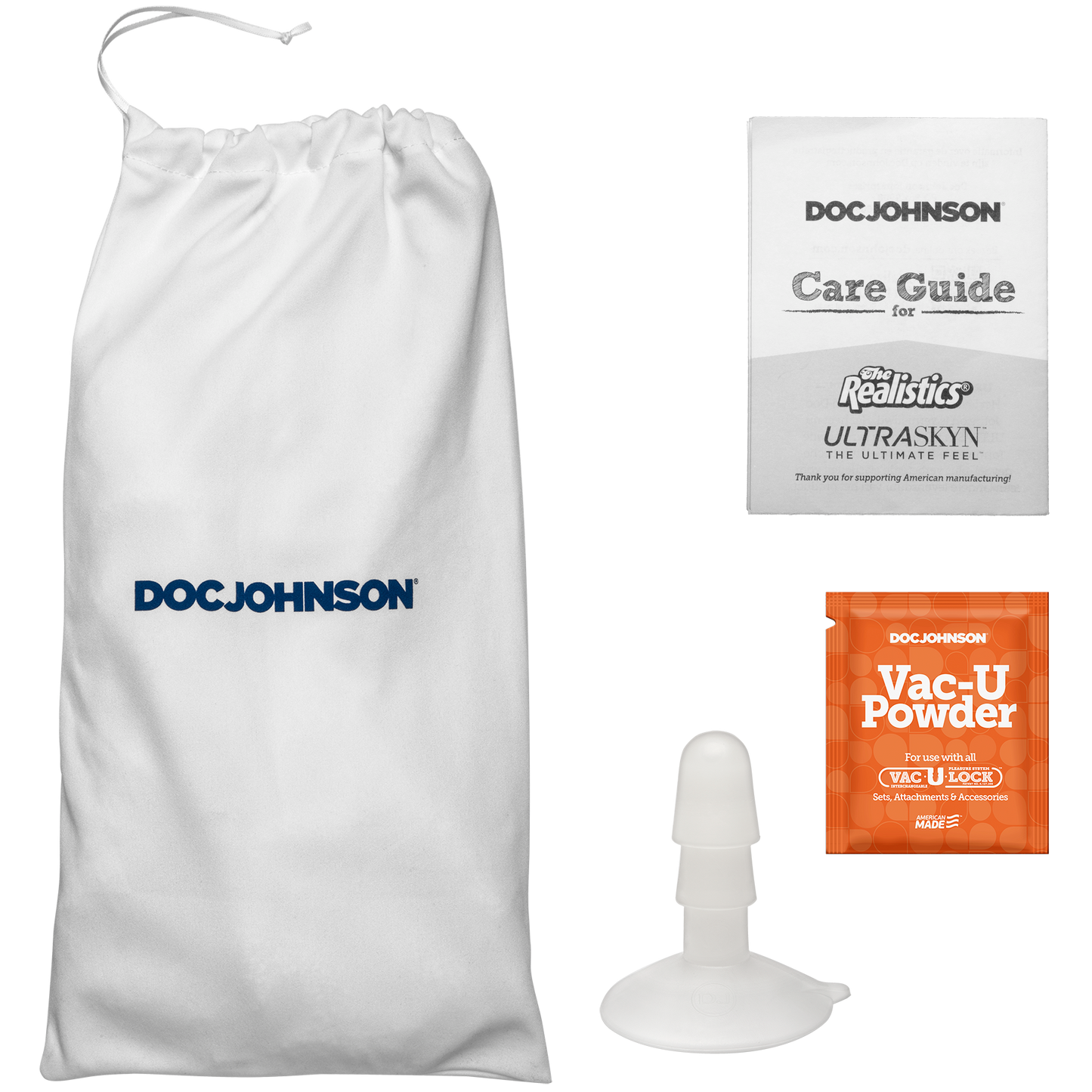 Signature Cocks - Chad White 8.5 inch ULTRASKYN™ Cock with Removable Vac-U-Lock™ Suction Cup