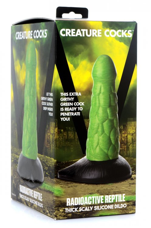 Creature Cocks - Radioactive Reptile Thick Scaly Silicone Dildo