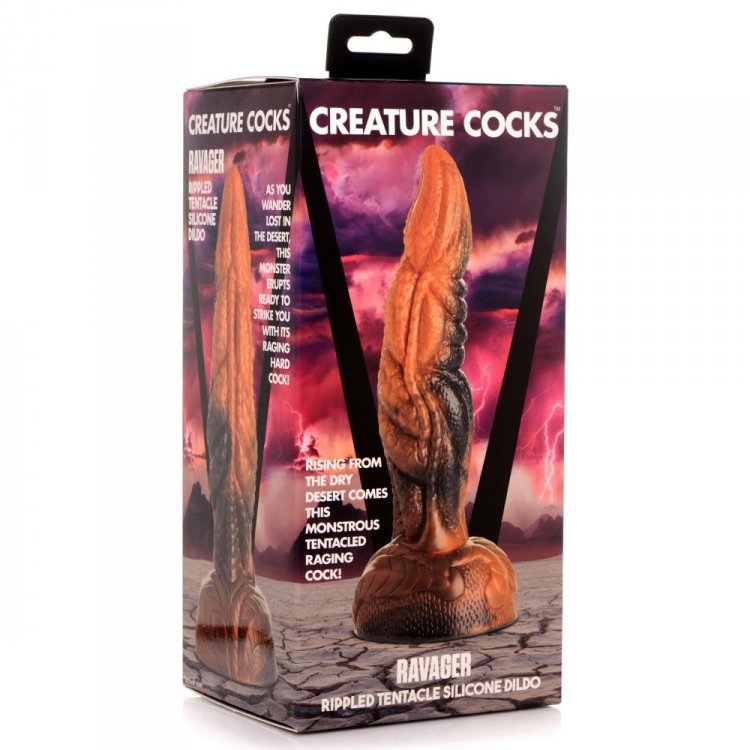 Creature Cocks - Ravager Rippled Tentacle Silicone Dildo