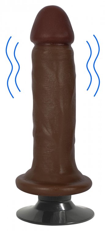 Jock™ Dark Vibrating Dildo - 6 Inch
