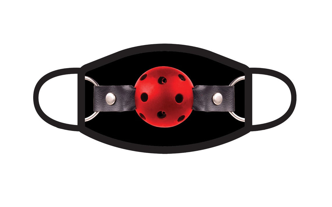 Ball Gag 3-Ply Face Mask