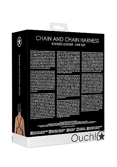 Ouch! Chain And Chain Harness One Size Black