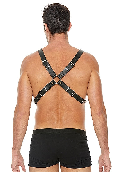 Ouch! Men's Chain Harness - One Size - Black