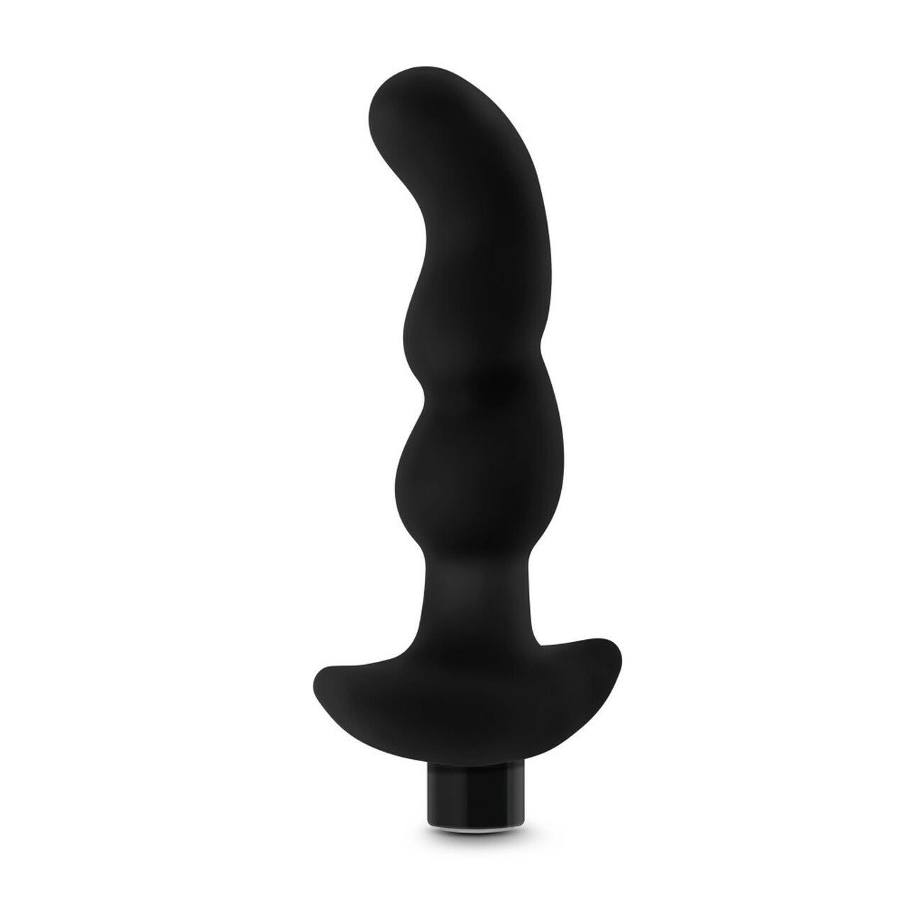 Anal Adventures Platinum - Silicone Vibrating Prostate Massager 03 - Black