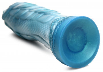 Creature Cocks - Sea Serpent Blue Scaly Silicone Dildo