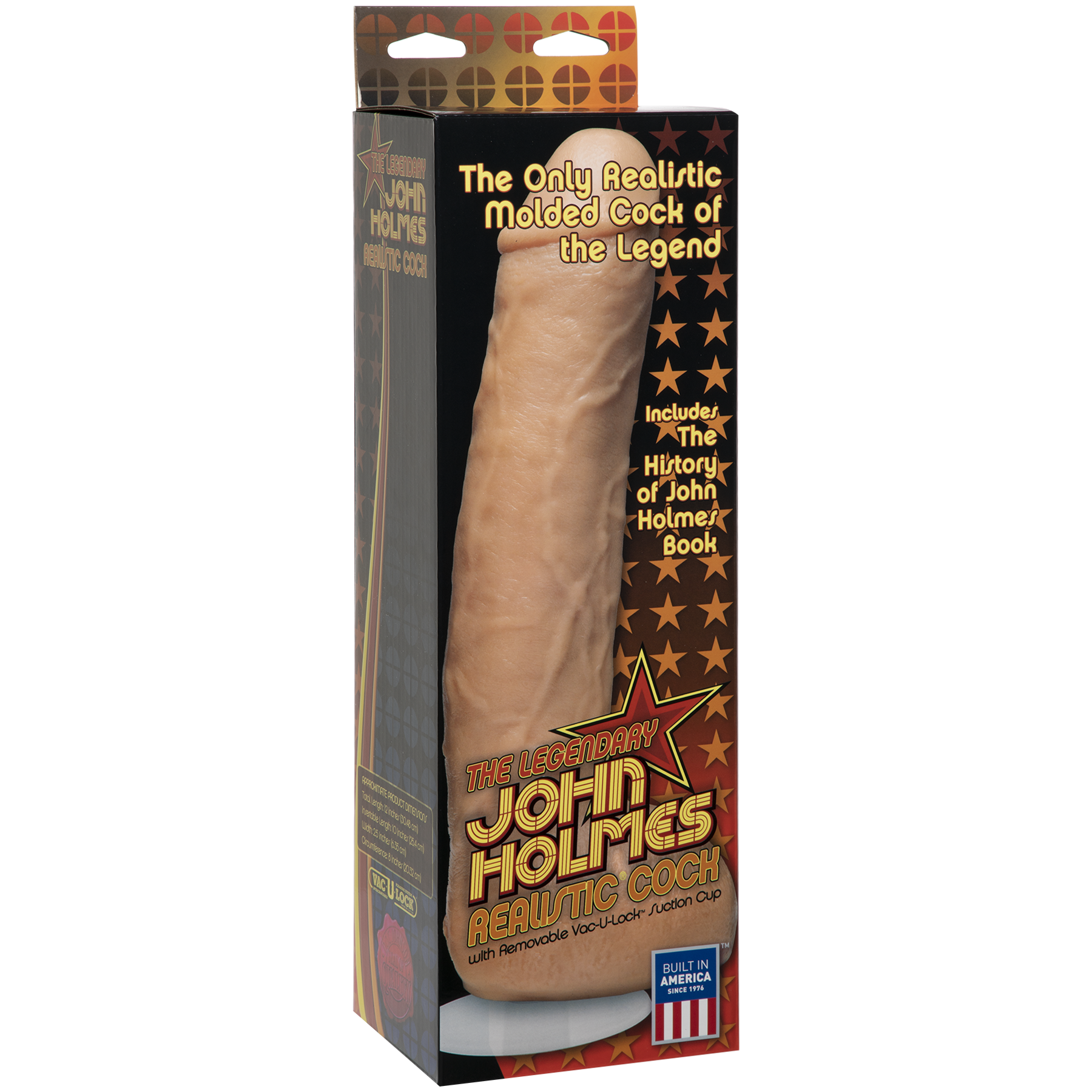 Signature Cocks - John Holmes Realistic Cock with Removable Vac-U-Lock™ Suction Cup - Vanilla