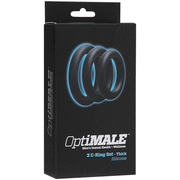 OptiMALE™ – 3 C-Ring Set – Thick Black
