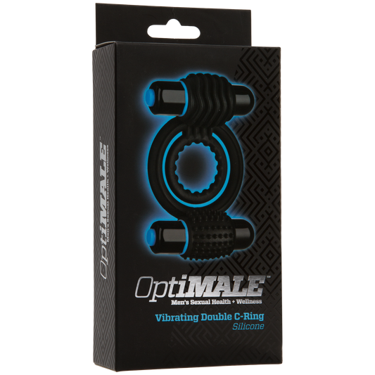 OptiMALE™ - Vibrating Double C-Ring - Black
