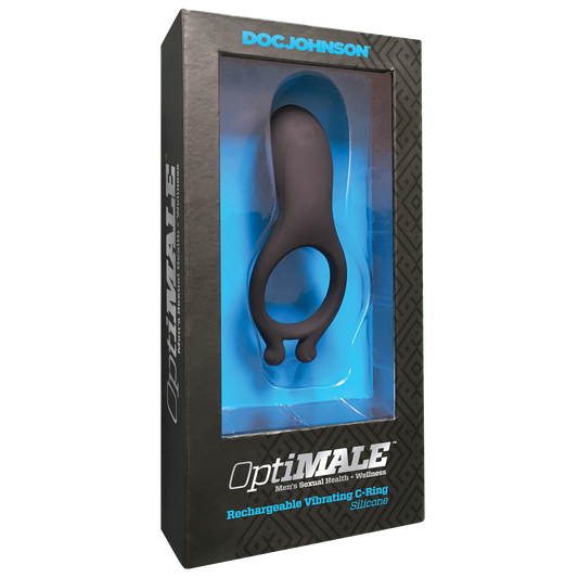 OptiMALE™ Rechargeable Vibrating C-Ring - Black