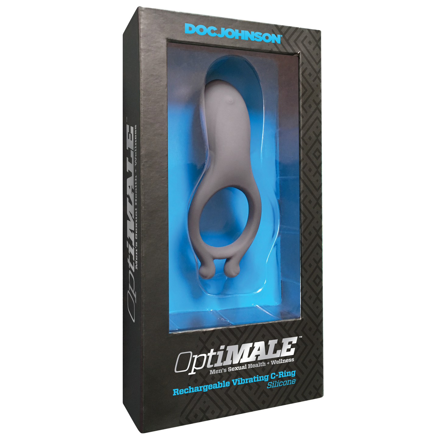 OptiMALE™ Rechargeable Vibrating C-Ring - Slate