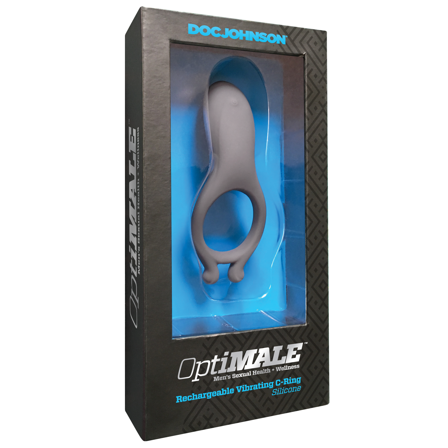 OptiMALE™ Rechargeable Vibrating C-Ring - Slate