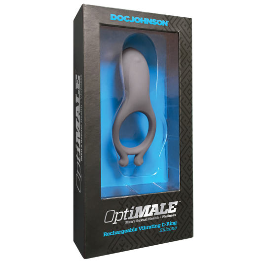 OptiMALE™ Rechargeable Vibrating C-Ring - Slate