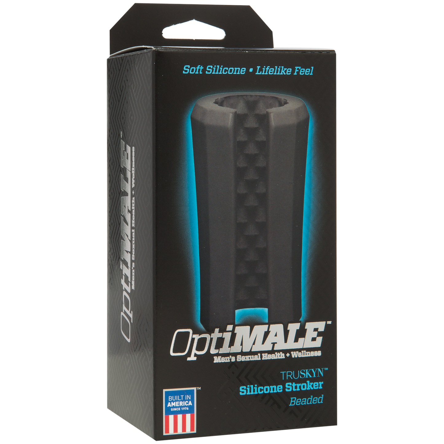 OptiMALE™ - TRUSKYN™ Silicone Stroker Beaded - Black