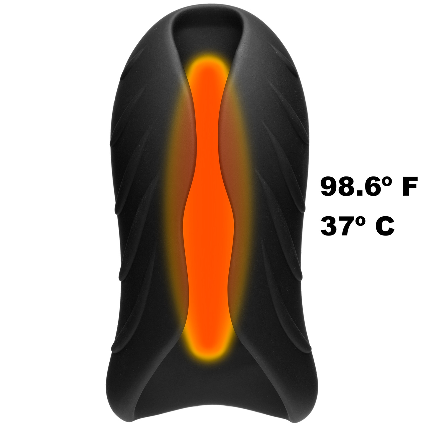 OptiMALE™ - SECONDSKYN™ Silicone Warming Stroker - Vibrating - Rechargeable