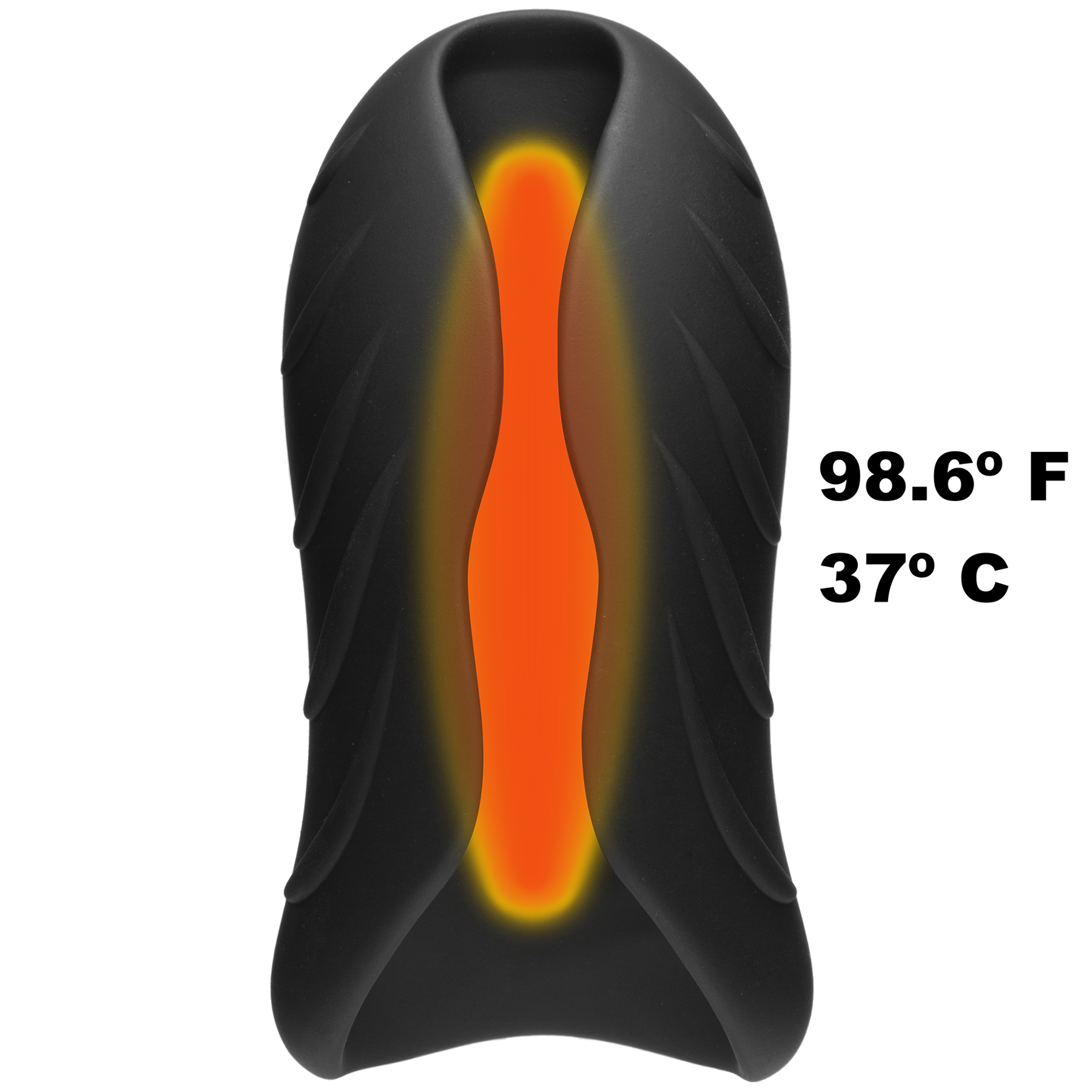 OptiMALE™ - SECONDSKYN™ Silicone Warming Stroker - Vibrating - Rechargeable