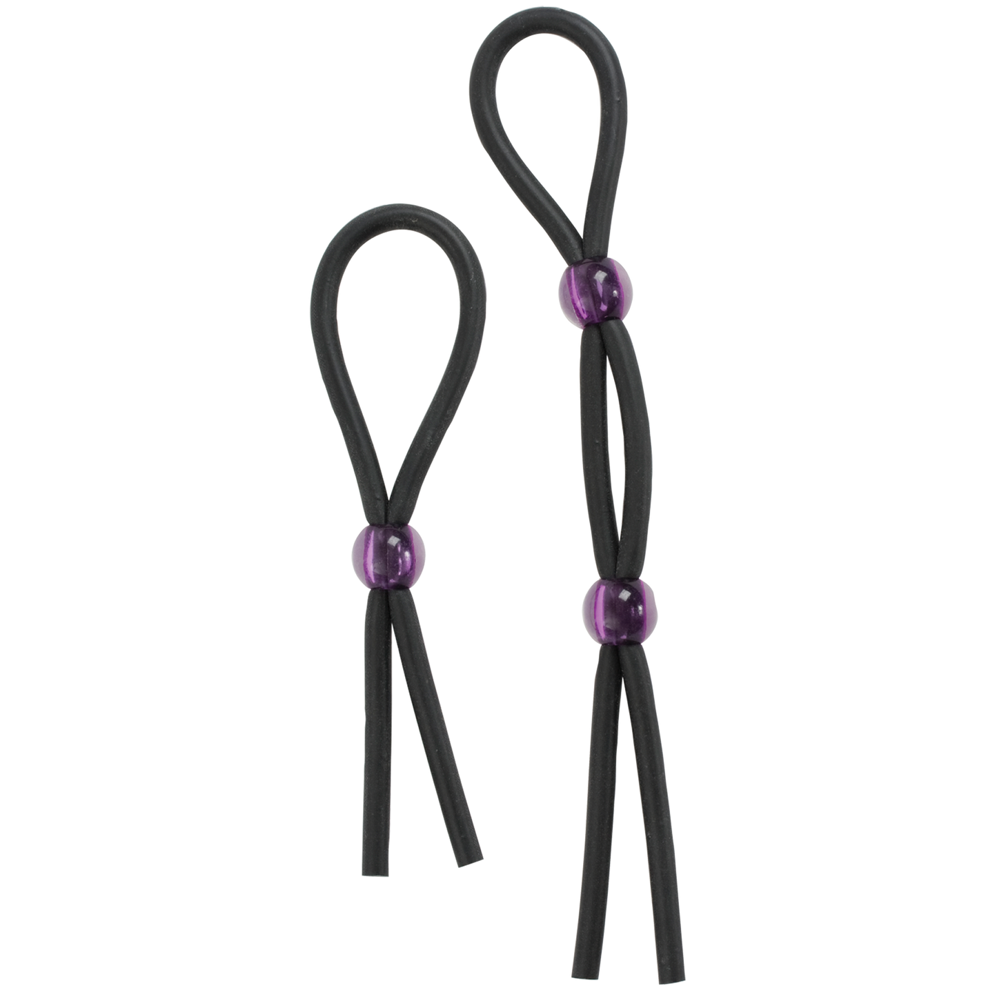 Silicone Cock Ties - Black