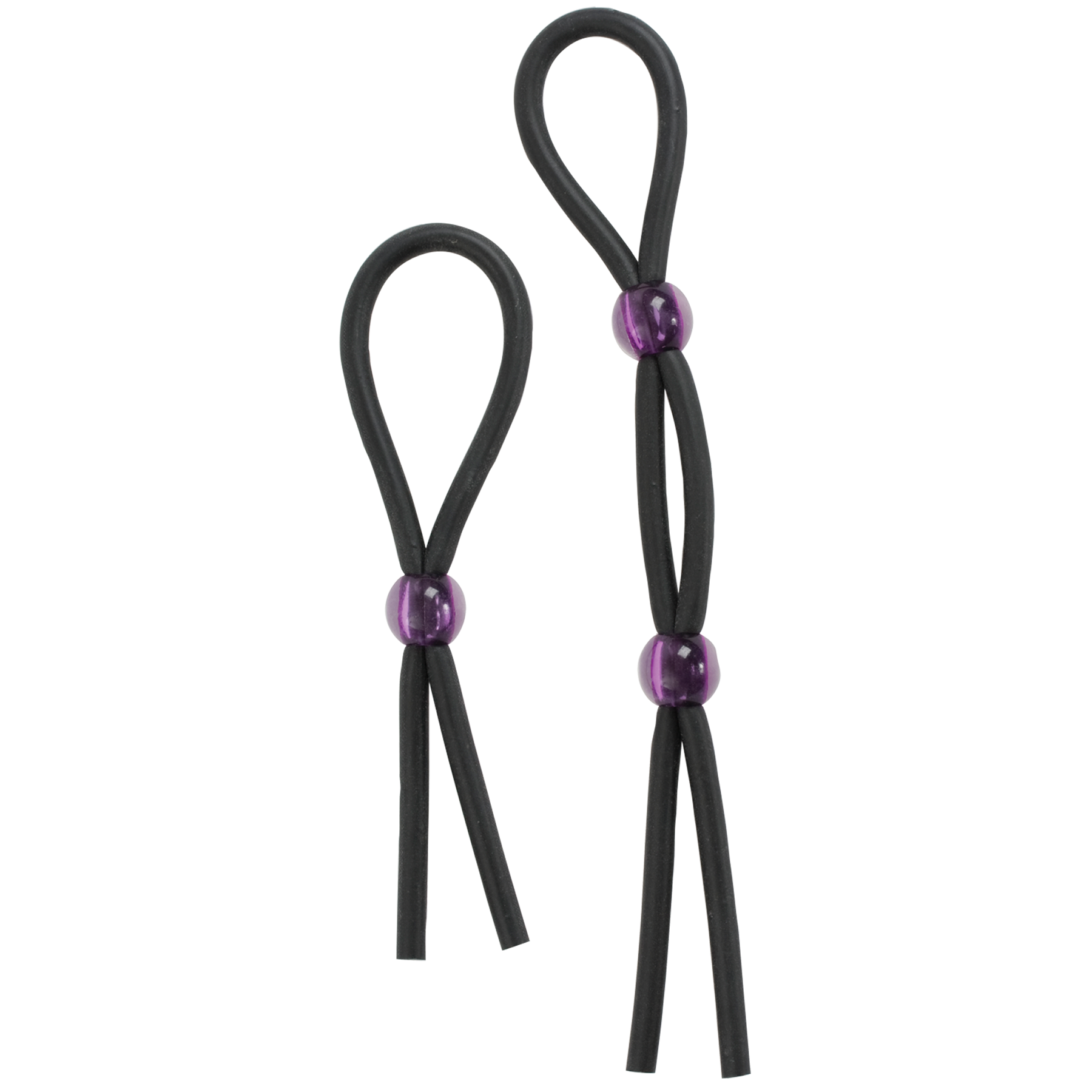 Silicone Cock Ties - Black