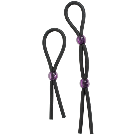 Silicone Cock Ties - Black