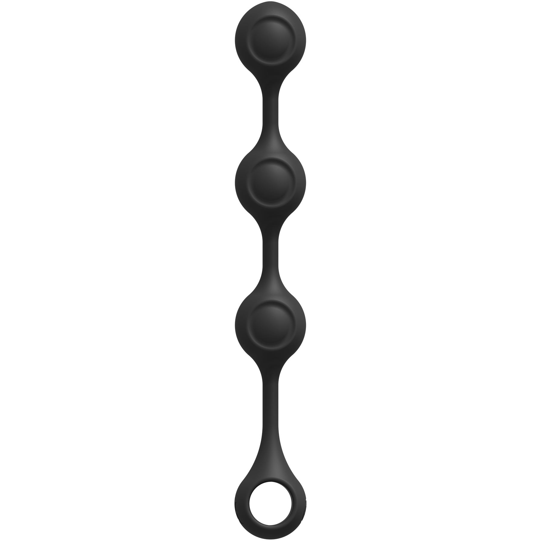 KINK - Anal Essentials Weighted Silicone Anal Balls - Black