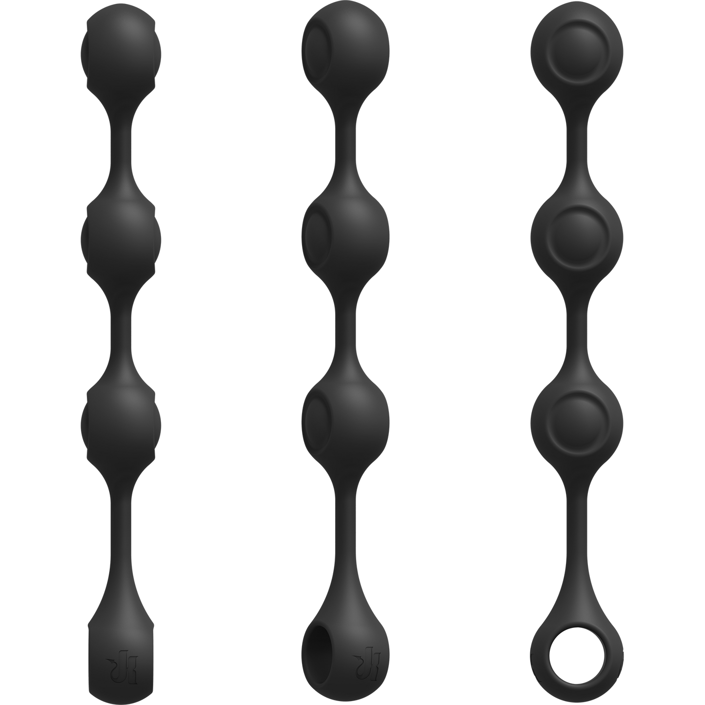 KINK - Anal Essentials Weighted Silicone Anal Balls - Black
