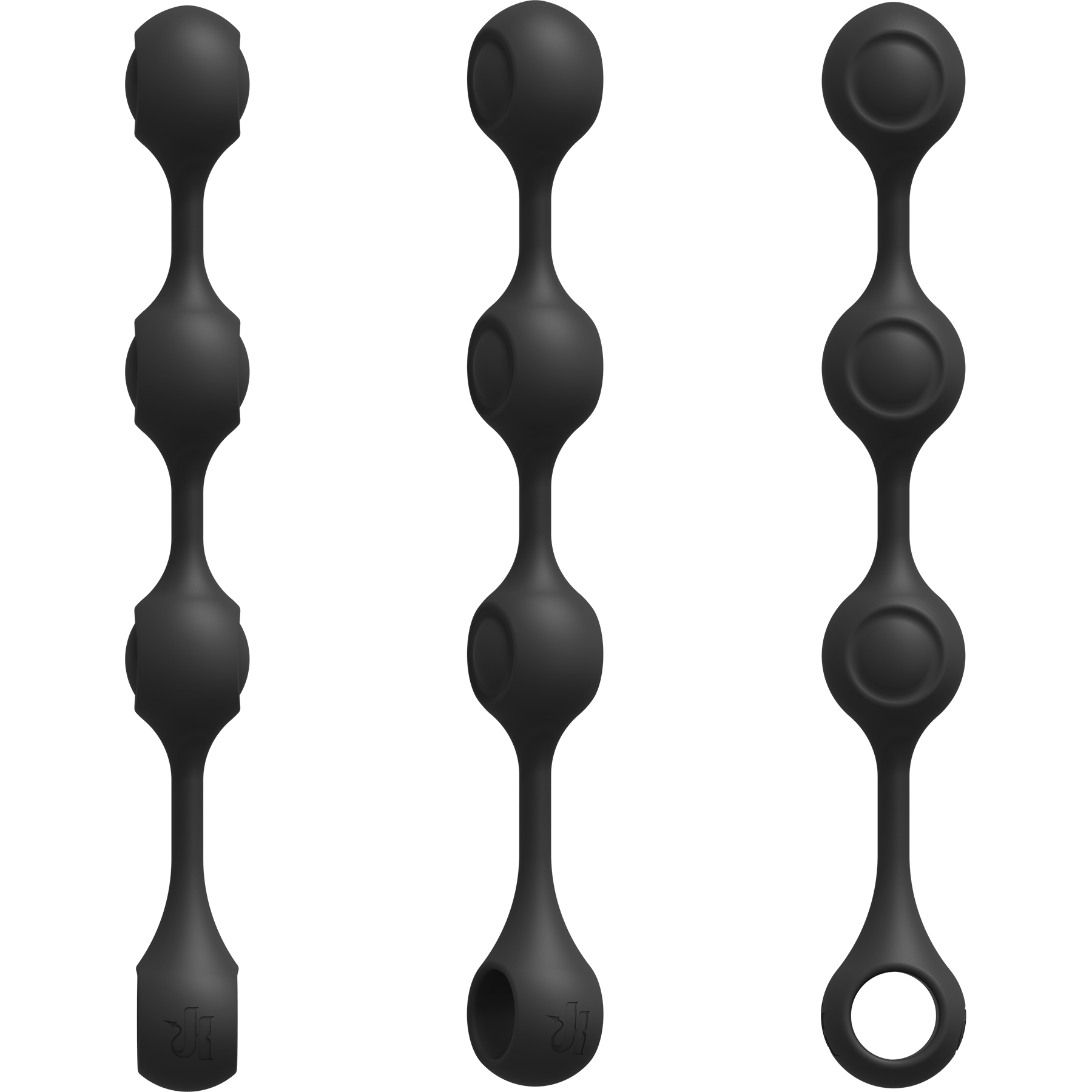KINK - Anal Essentials Weighted Silicone Anal Balls - Black