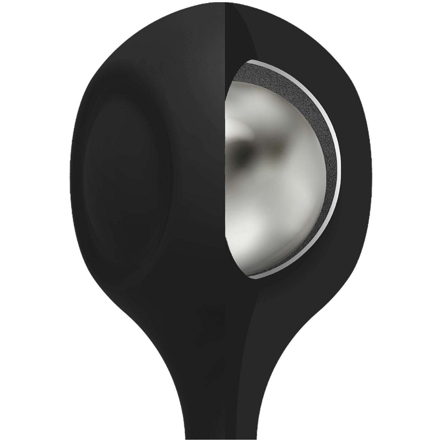 KINK - Anal Essentials Weighted Silicone Anal Balls - Black
