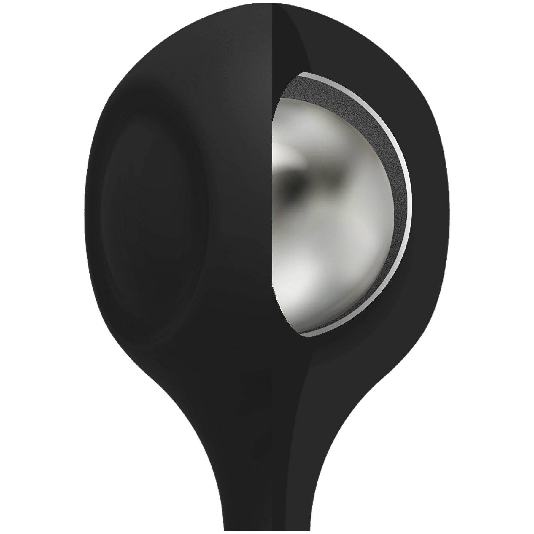 KINK - Anal Essentials Weighted Silicone Anal Balls - Black