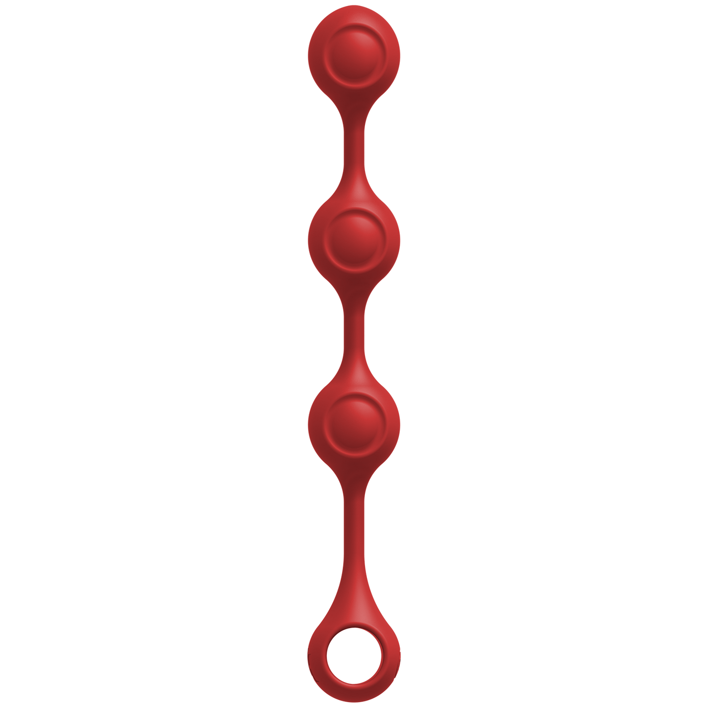 KINK - Anal Essentials Weighted Silicone Anal Balls - Red