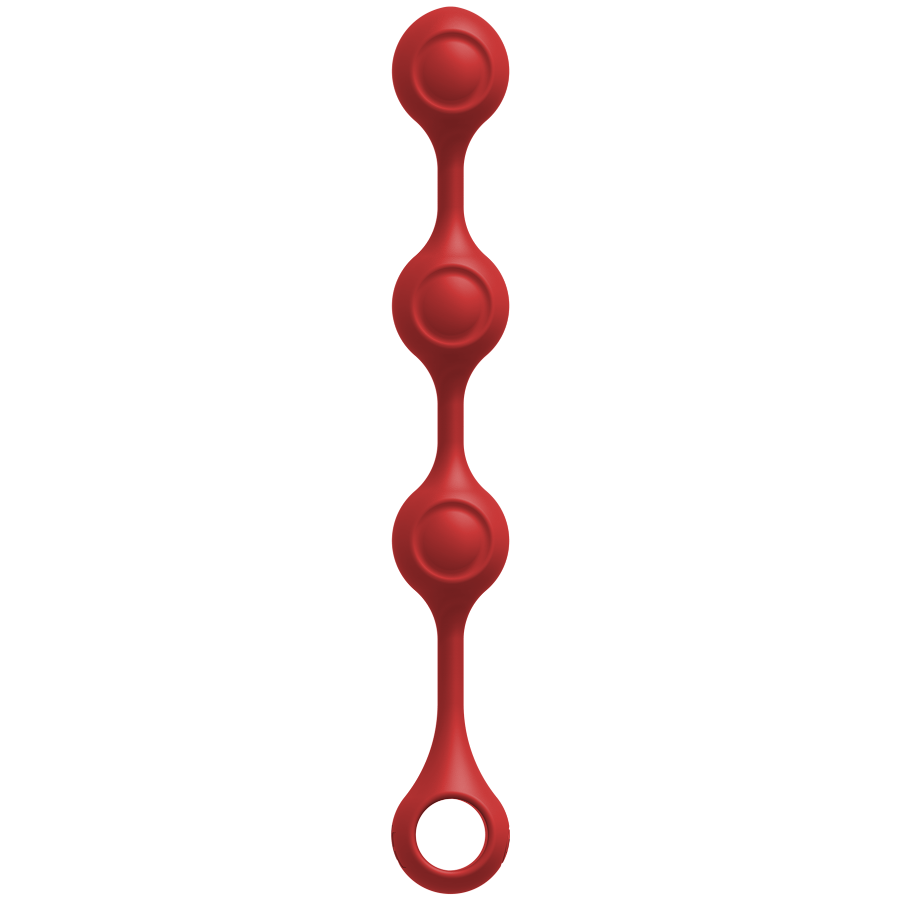 KINK - Anal Essentials Weighted Silicone Anal Balls - Red