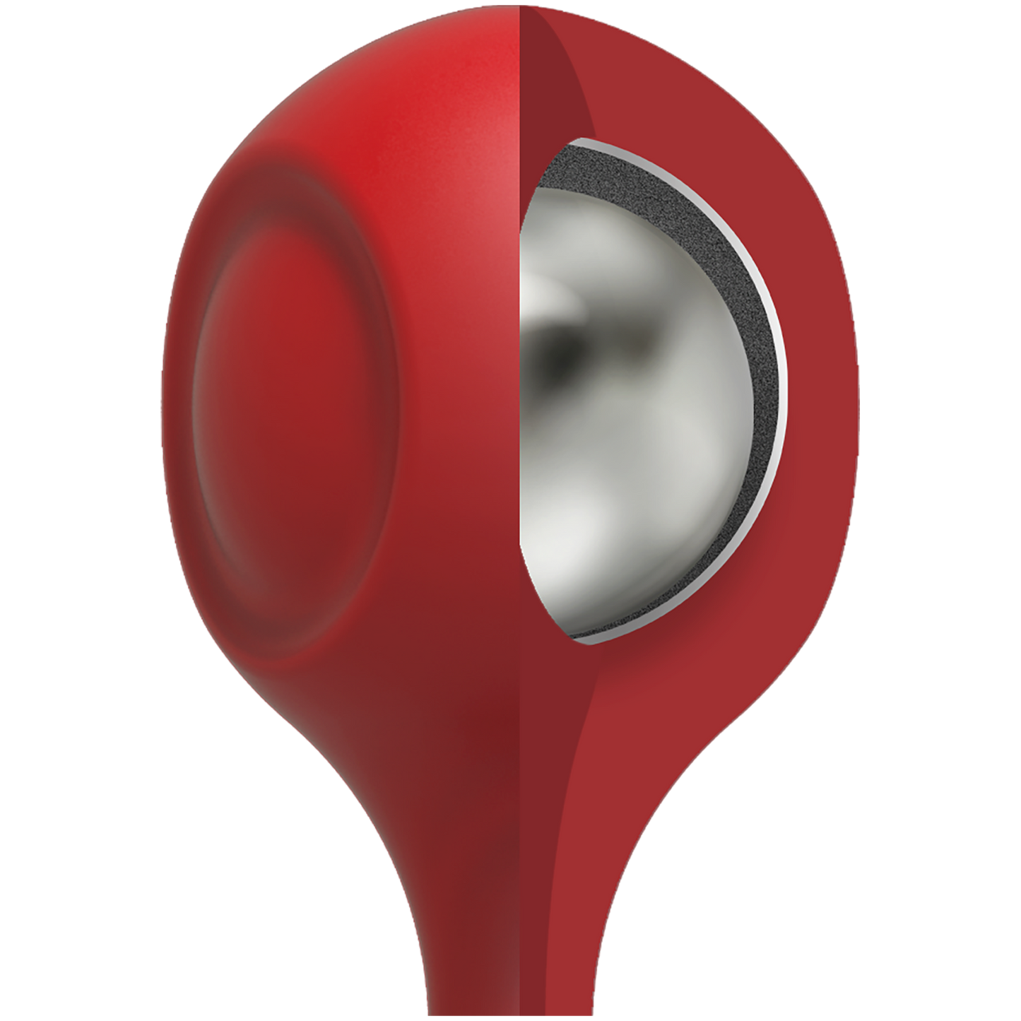 KINK - Anal Essentials Weighted Silicone Anal Balls - Red