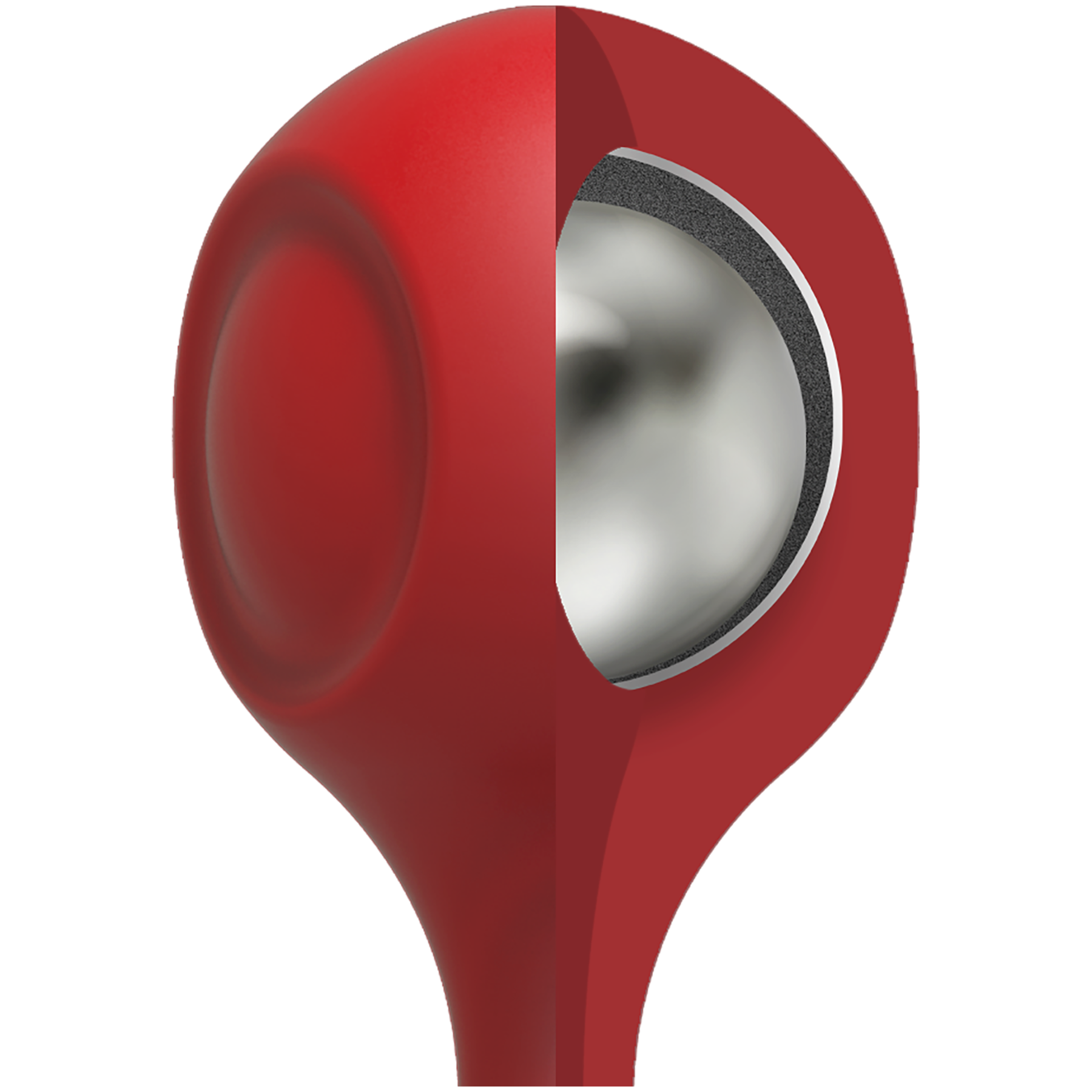 KINK - Anal Essentials Weighted Silicone Anal Balls - Red