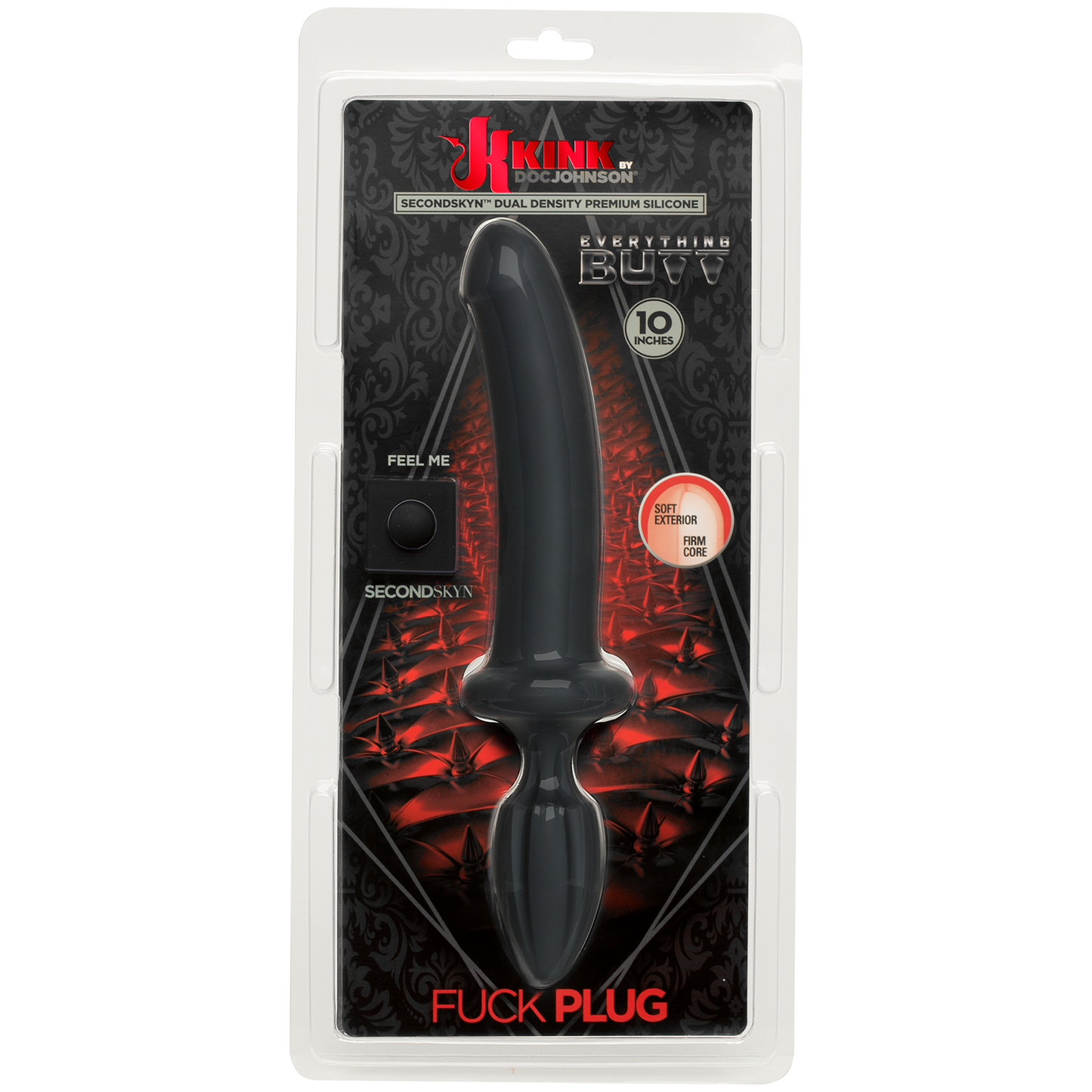 KINK - Dual Density SECONDSKYN™ Fuck Plug - Black