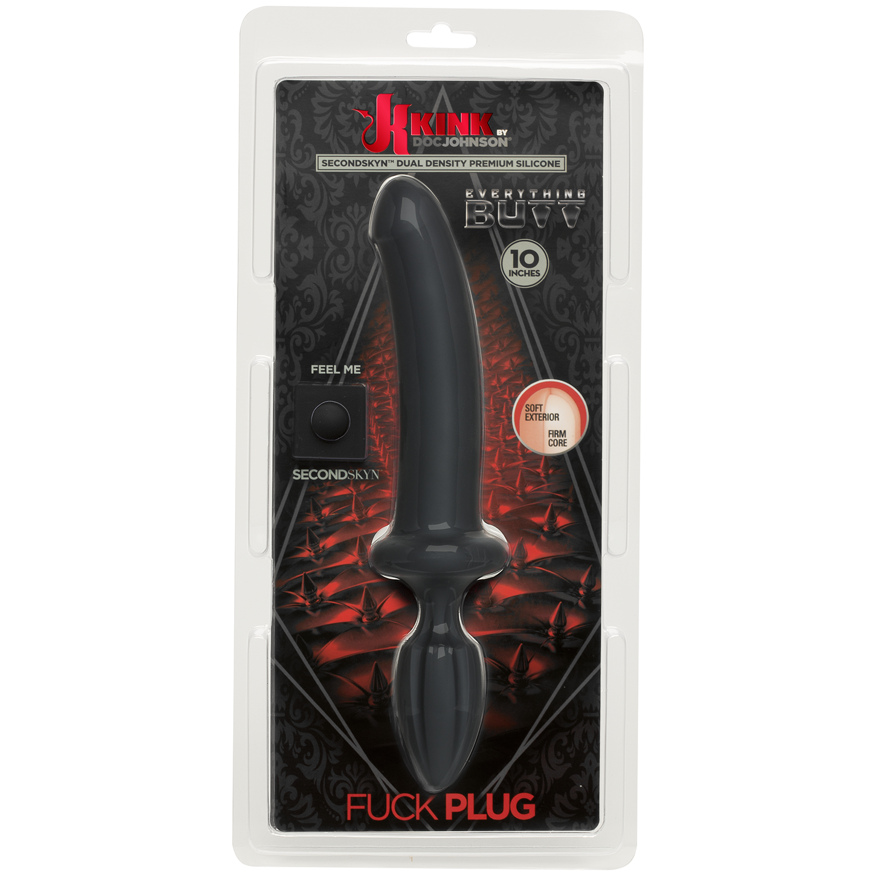 KINK - Dual Density SECONDSKYN™ Fuck Plug - Black