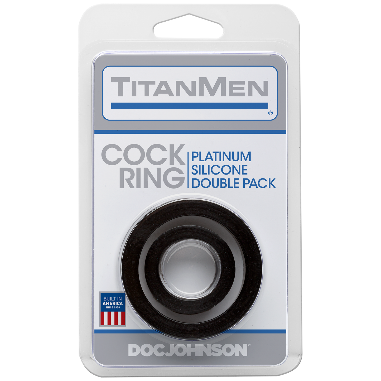 TitanMen® Silicone C-Rings Double Pack - Black