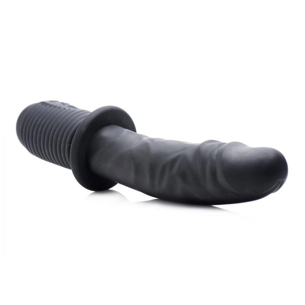 Master Series® Power Pounder Vibrating & Thrusting Silicone Dildo