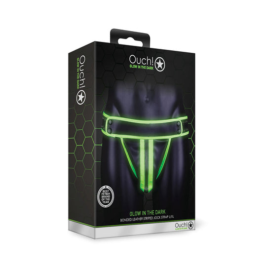 Ouch! Striped Jock Strap Glow In The Dark