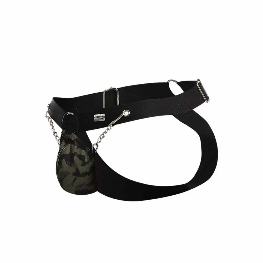 Male Basics Dngeon Chain Jockstrap Army