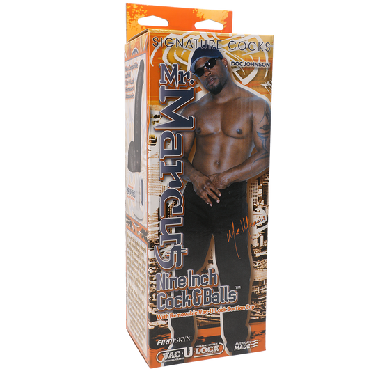 Signature Cocks - Mr. Marcus' 9" Cock & Balls with Removable Vac-U-Lock Suction Cup