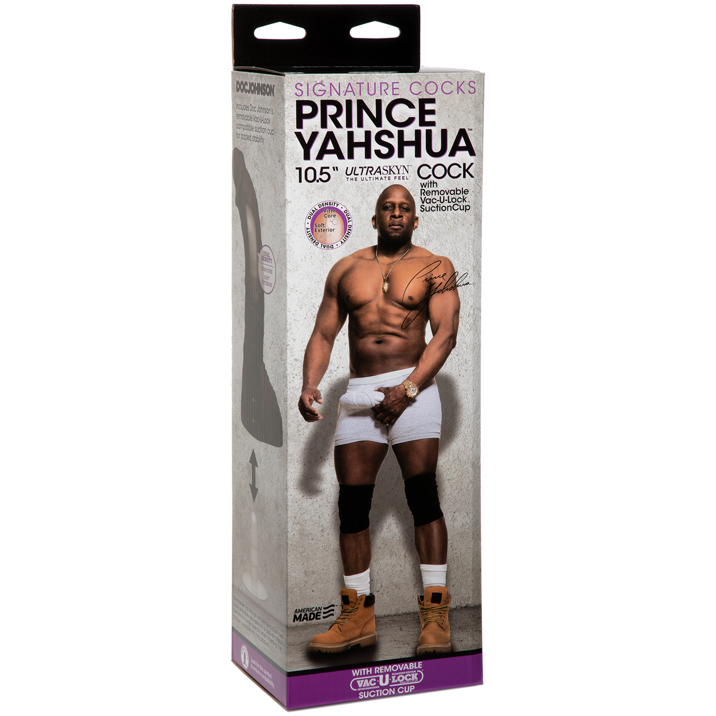 Signature Cocks - Prince Yahshua ULTRASKYN™ 10.5” Cock with Removable Vac-U-Lock™ Suction Cup