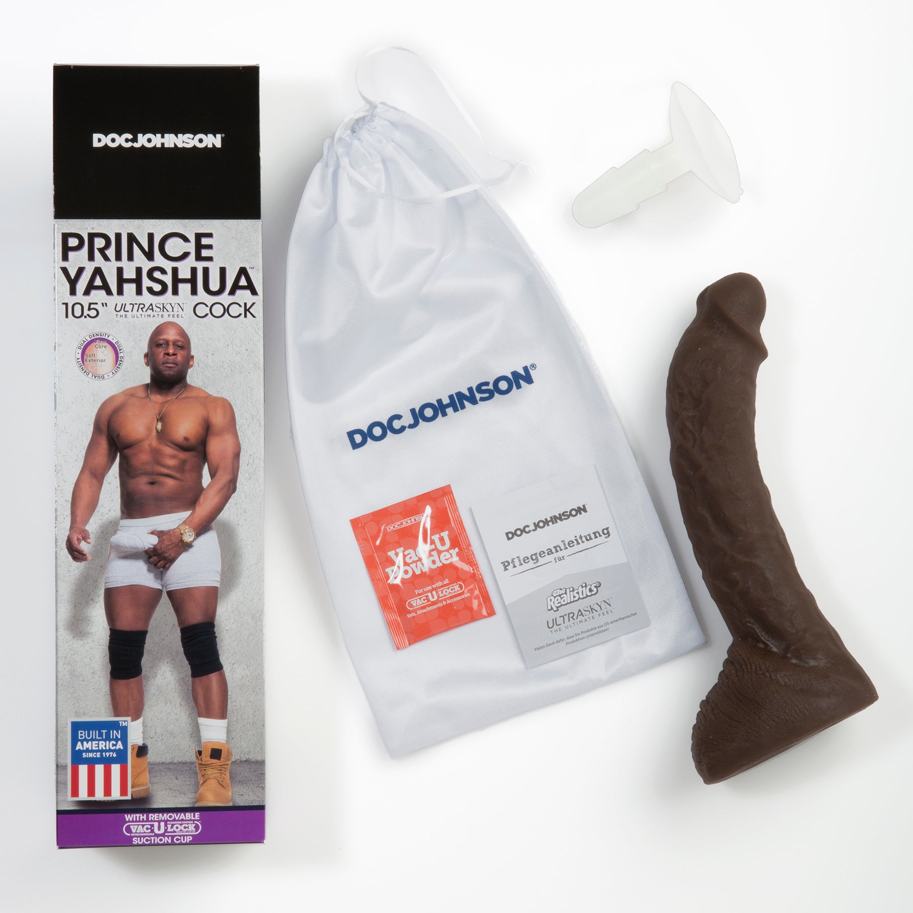 Signature Cocks - Prince Yahshua ULTRASKYN™ 10.5” Cock with Removable Vac-U-Lock™ Suction Cup