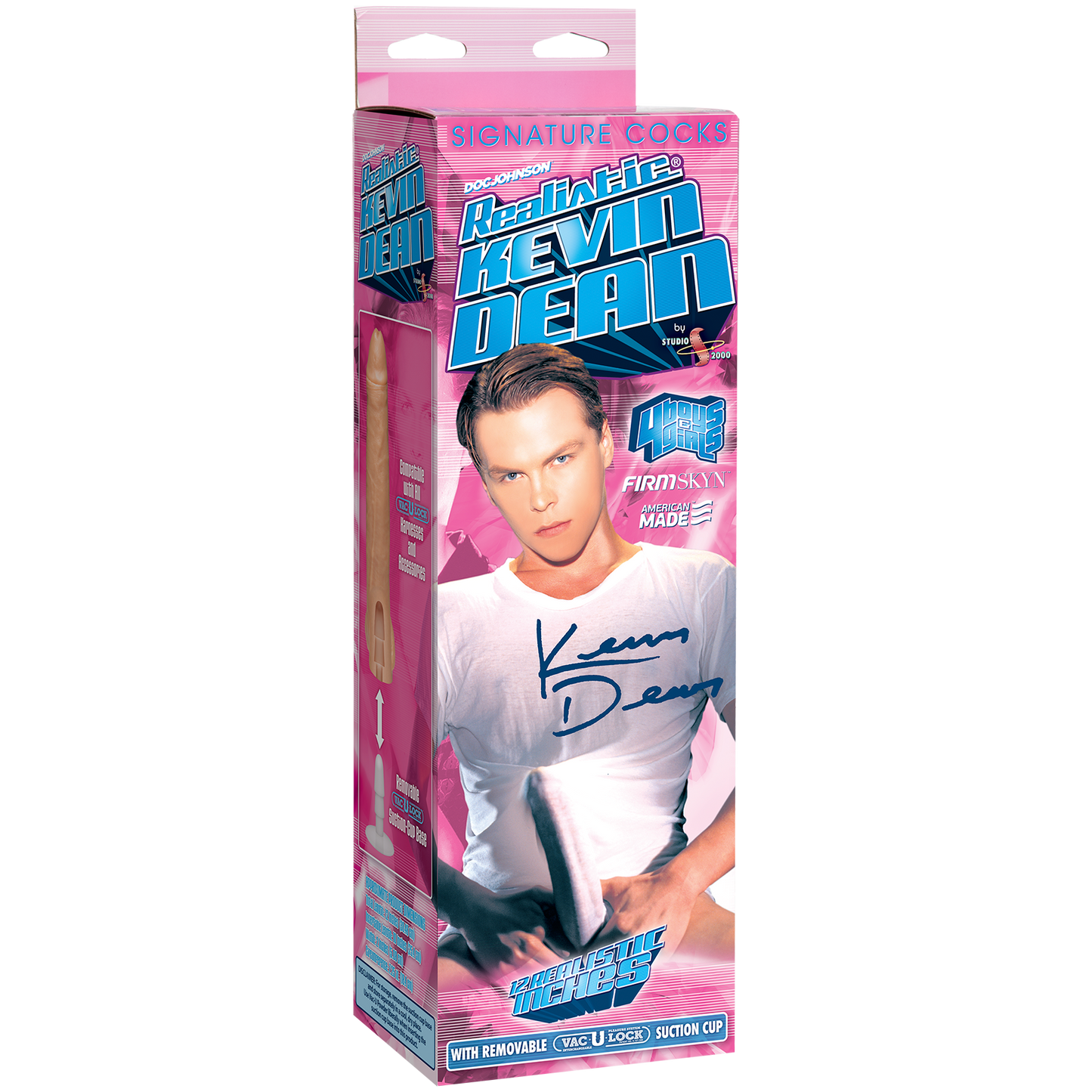 Signature Cocks - Kevin Dean Realistic® 12" Cock with Removable Vac-U-Lock™ Suction Cup