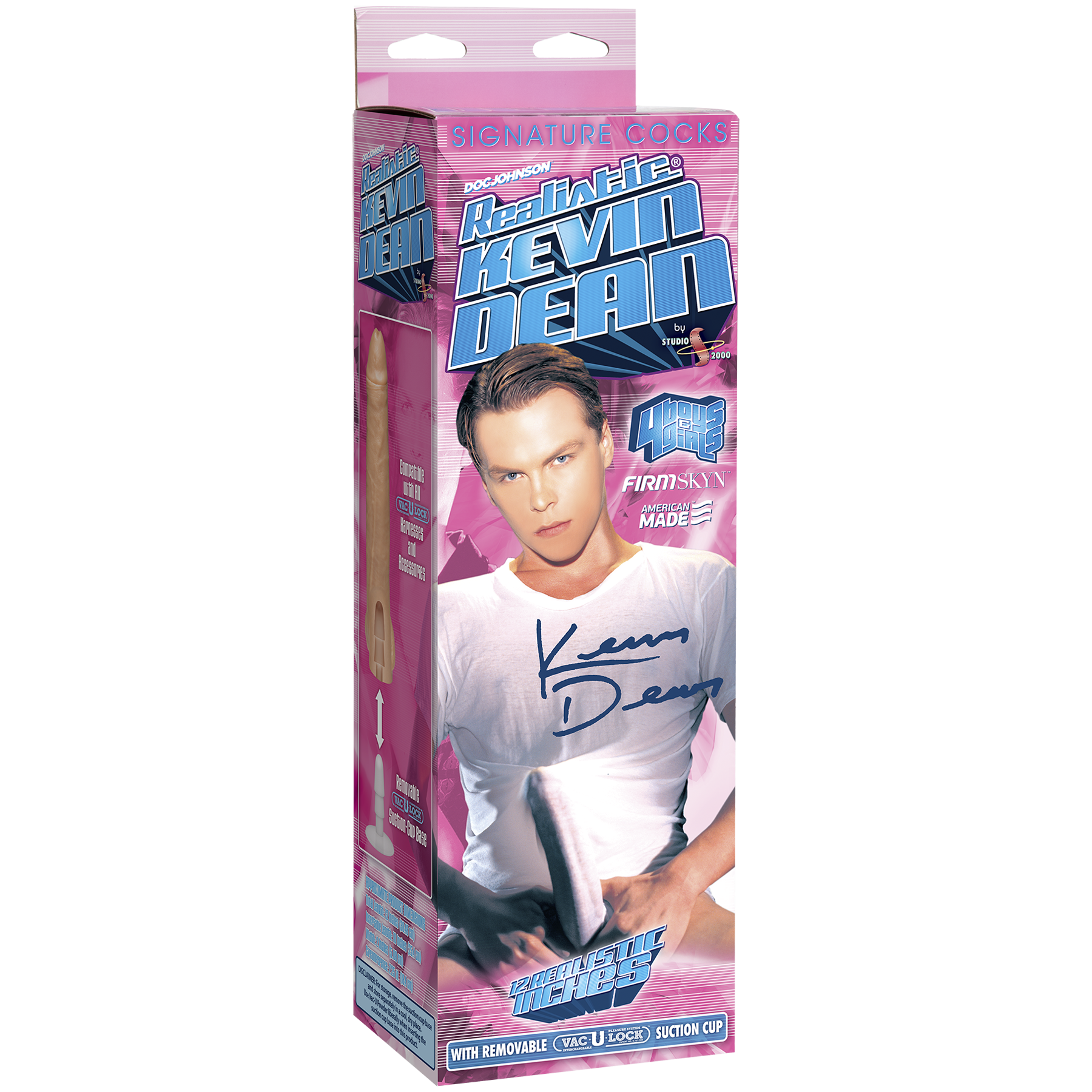 Signature Cocks - Kevin Dean Realistic® 12" Cock with Removable Vac-U-Lock™ Suction Cup