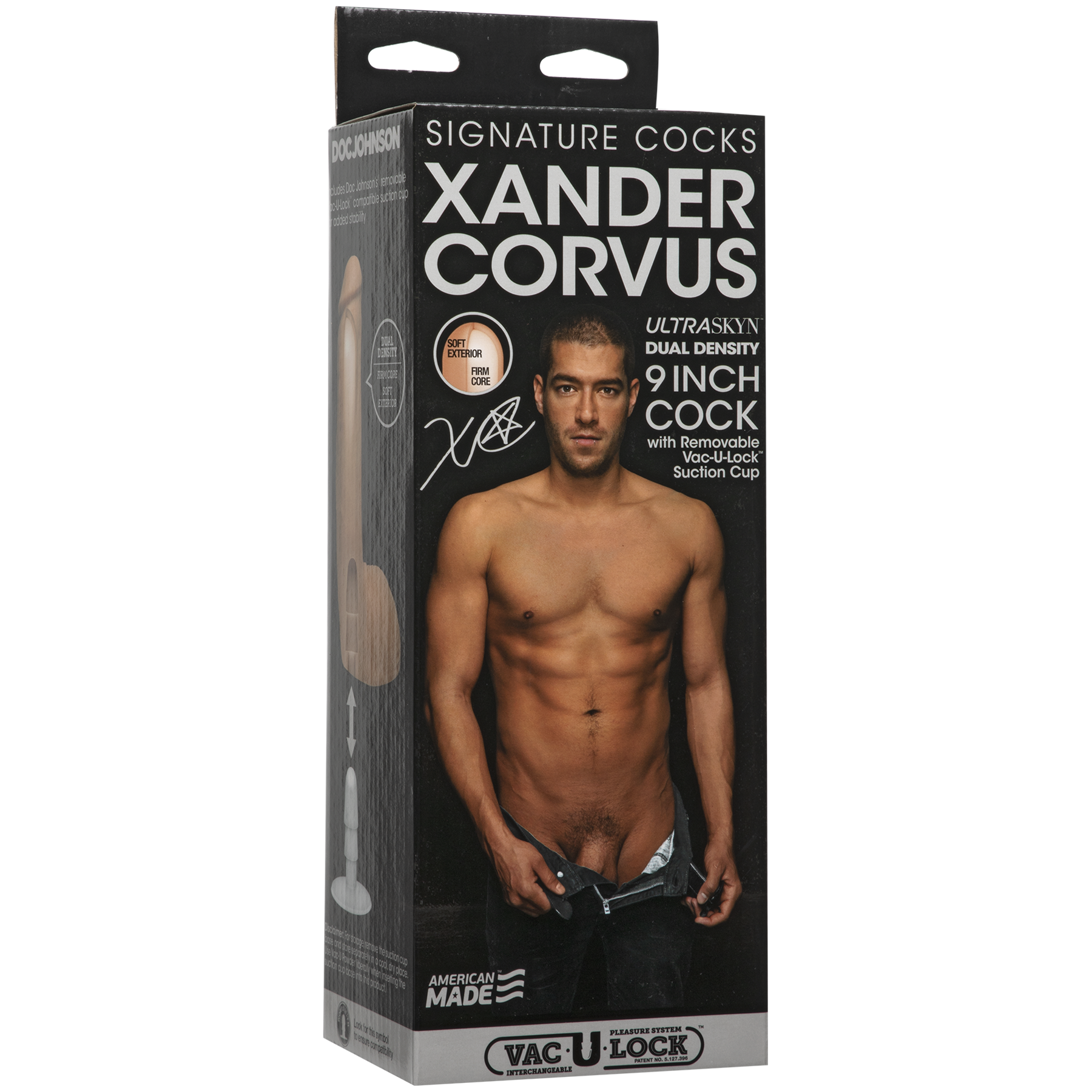 Signature Cocks - Xander Corvus 9" ULTRASKYN™ Cock with Removable Vac-U-Lock™ Suction Cup