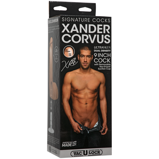 Signature Cocks - Xander Corvus 9" ULTRASKYN™ Cock with Removable Vac-U-Lock™ Suction Cup