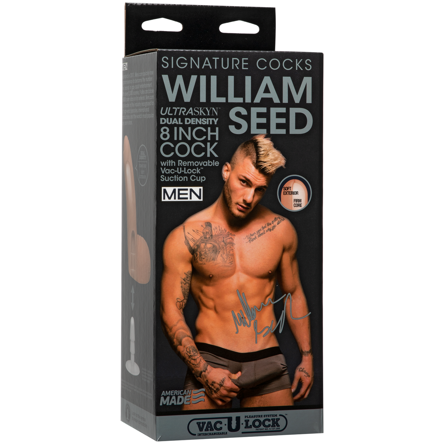 Signature Cocks - William Seed 8" ULTRASKYN™ Cock with Removable Vac-U-Lock™ Suction Cup