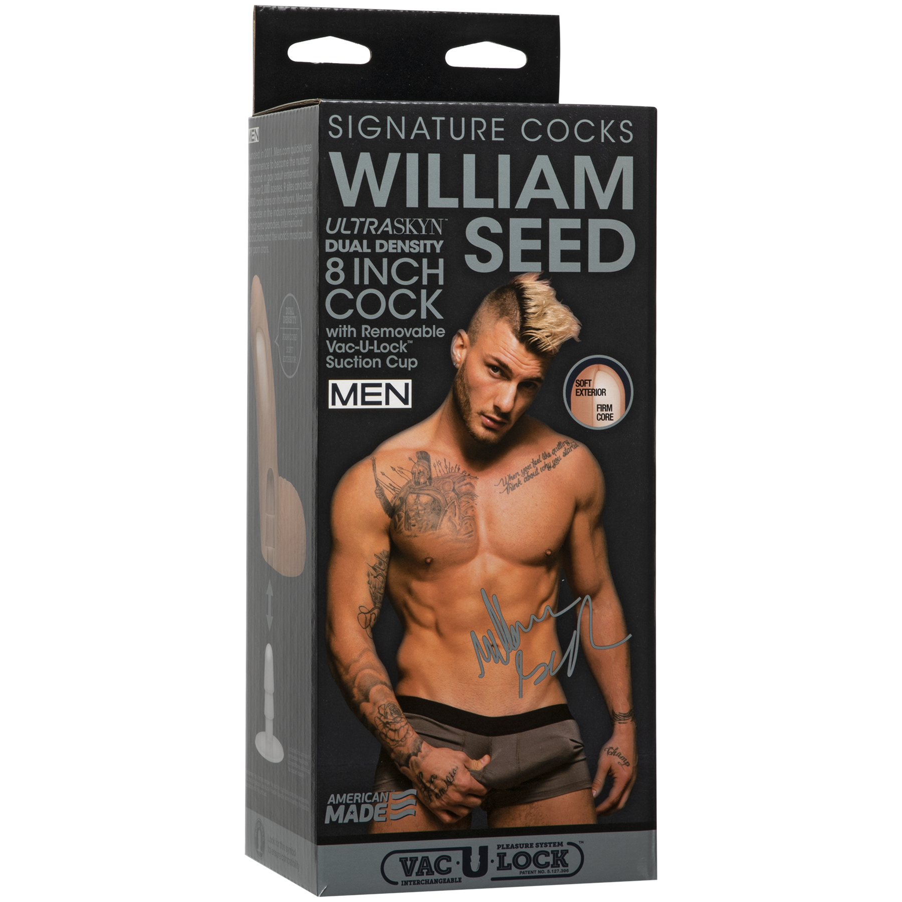 Signature Cocks - William Seed 8" ULTRASKYN™ Cock with Removable Vac-U-Lock™ Suction Cup